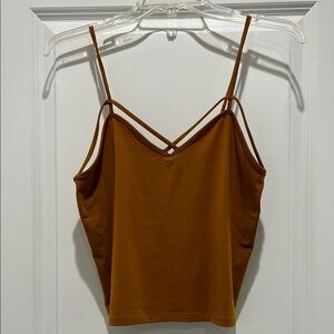 Brown Spaghetti Strap Top
